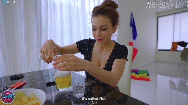 pornohub With Lolly Lips you can drink beer and have fun fucking ????